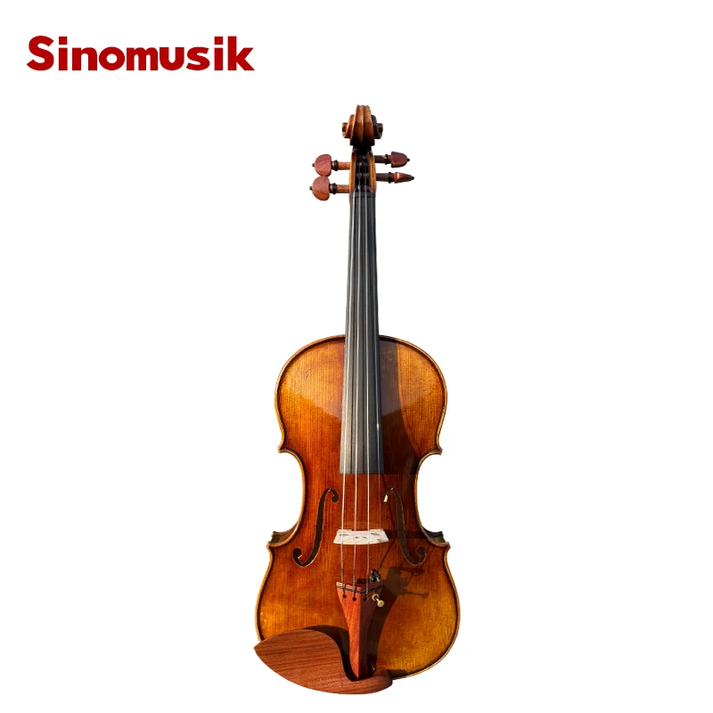 Sinomusik 7/8 Size  European Material 1744 Ole Bull Guarner Violin for Professional Player