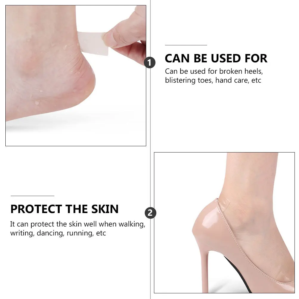 

1 Roll Durable Heel Grip Scar Cover Invisible Adhesive Pad Waterproof Foot Care Sticker for High Heeled Shoes Foot Heel Grip