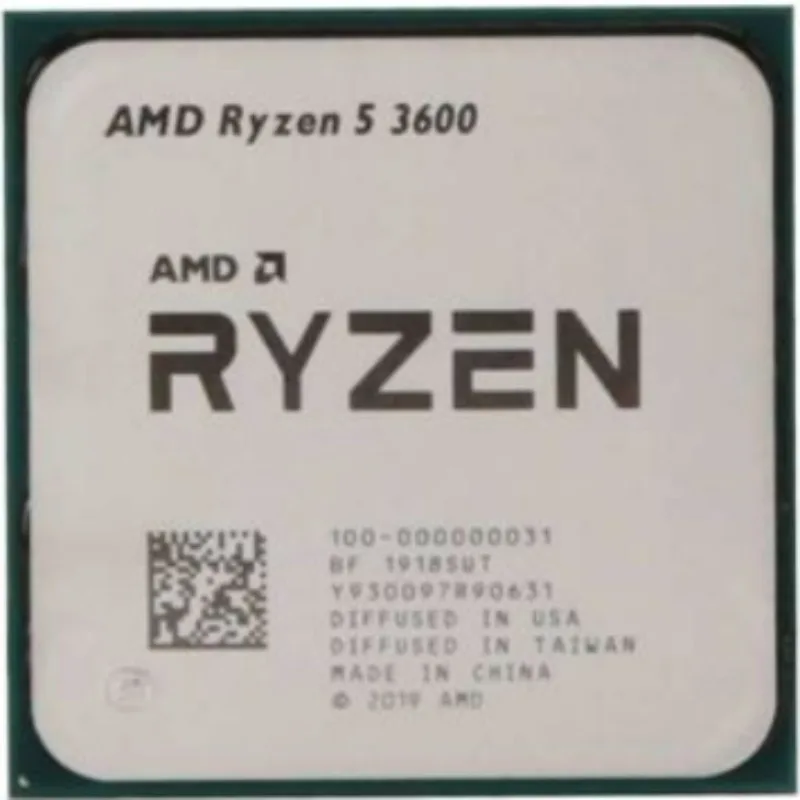 For AMD Used Ryzen 5 3600 R5 3600 Six-Core Twelve-Thread 3.6Ghz L3/32M 65W 7NM Socket AM4 CPU Processor 100-000000031