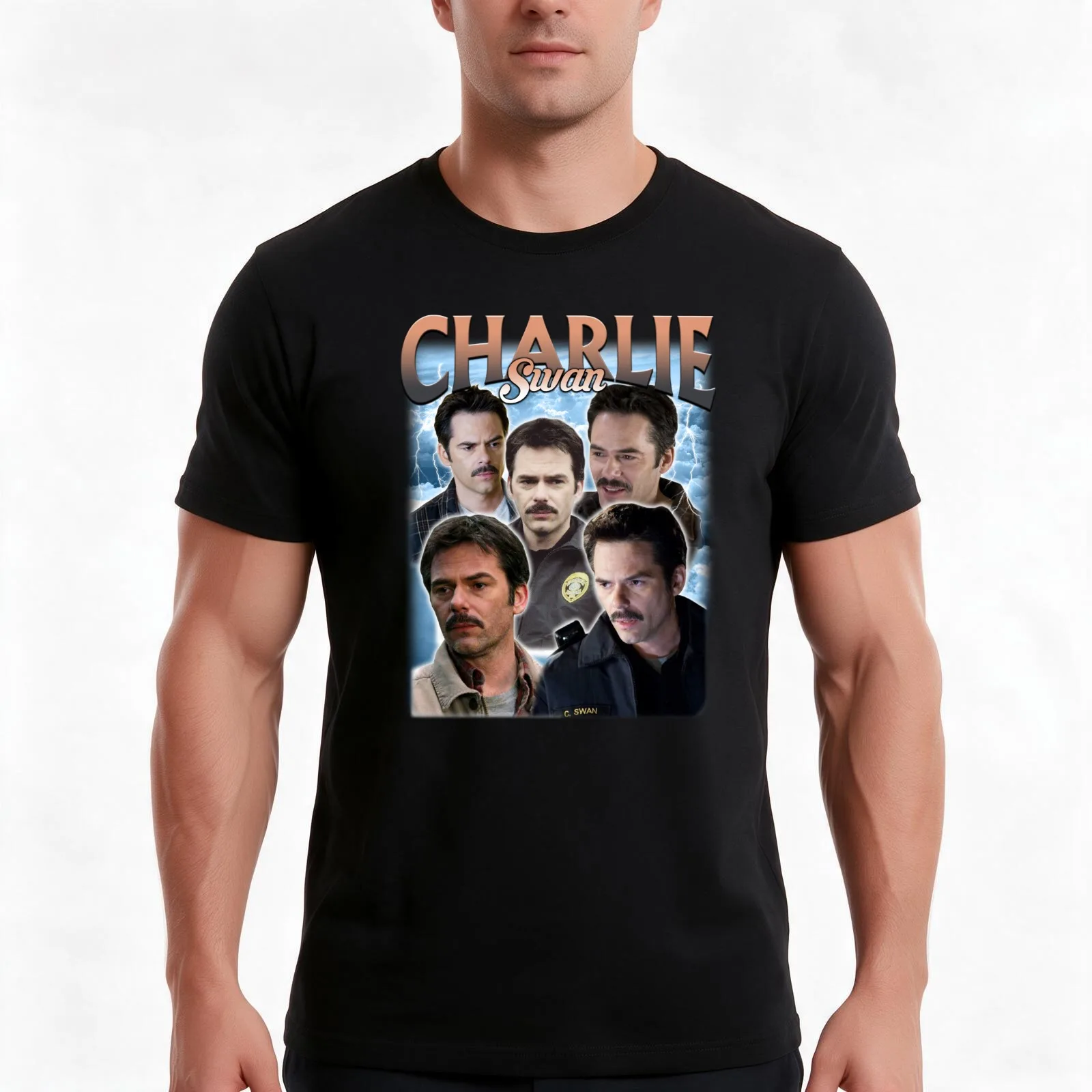 Chárlíe Swán Twílíght Team Chárlie TWíLíght T-Shirt Summer Casual Cotton Tee Oversized Streetwear Tops Vintage Graphic Print