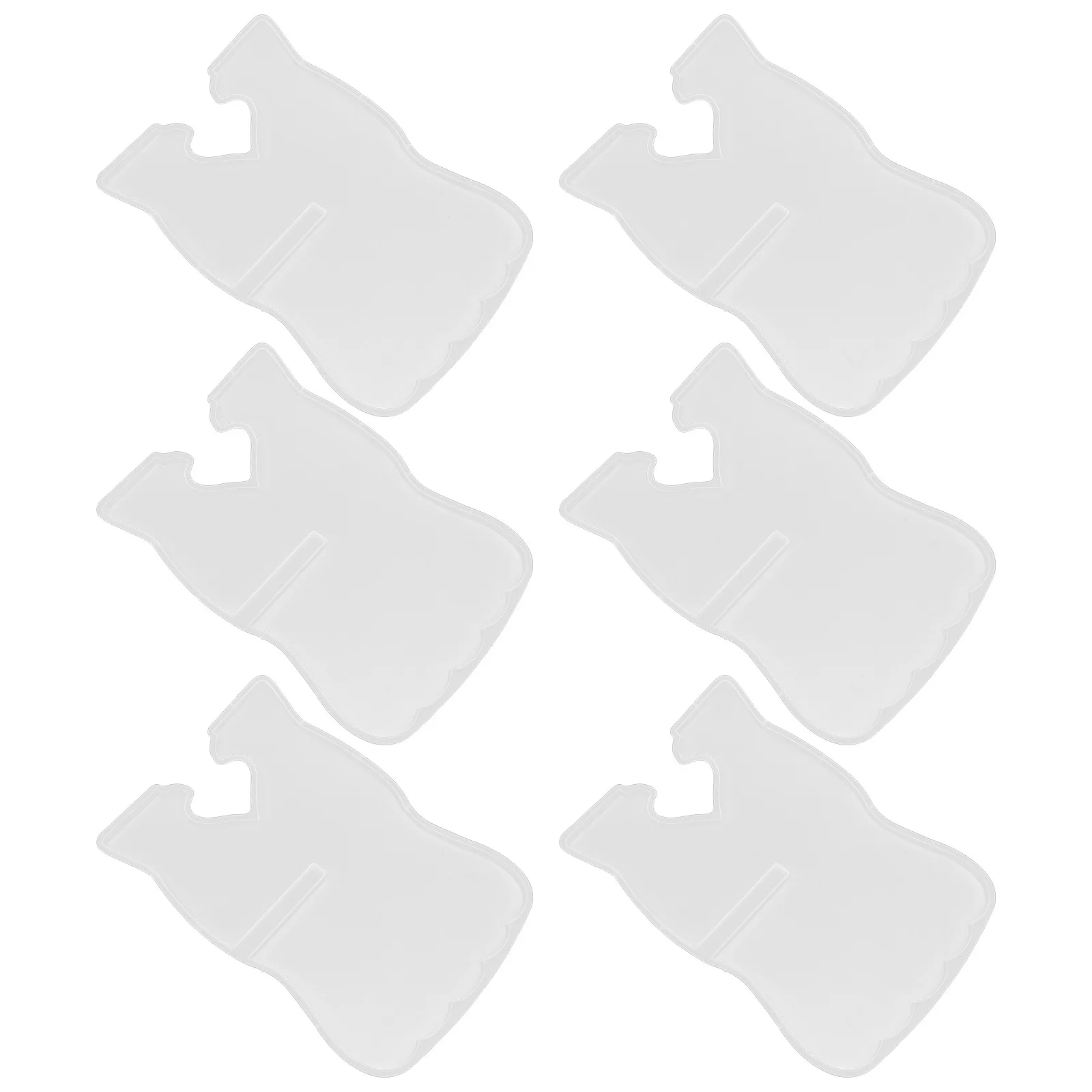 

6Pcs Bookstand Silicone Molds Resin Book Display Crafting Flexible Durable Transparent Easy to Clean and Use Book Stand Holder