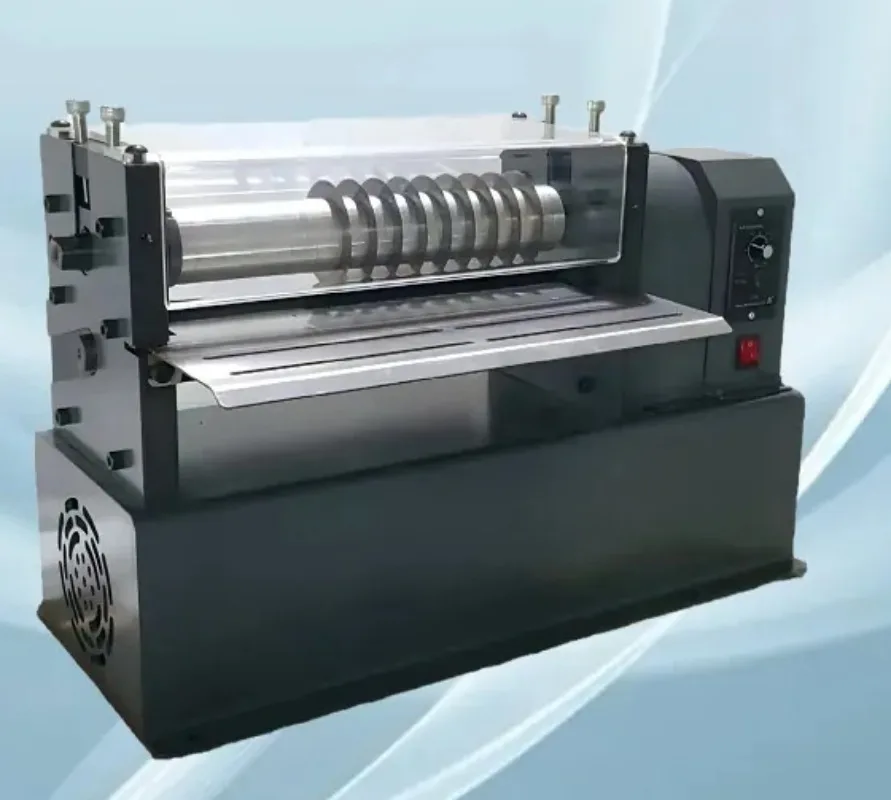 

Semi-automatic Round Knife Slitting Machine, Roller Cutting Machine for Leather