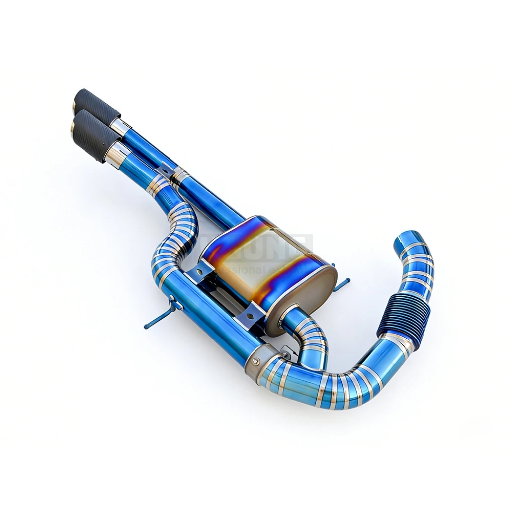 

For BMW I8 1.5T 2013-2020 Titanium Alloy Lightweight Exhaust System, Titanium Mature Blue cat Back High-performance Titanium