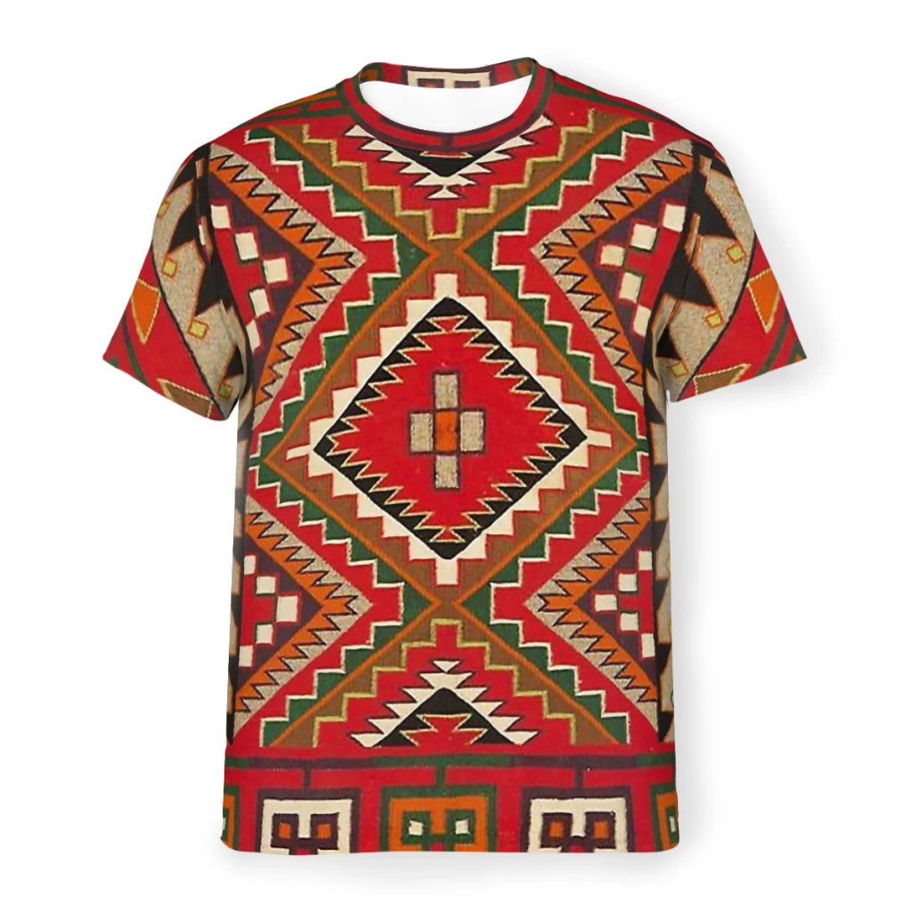 1890 NAVAJO SADDLE BLANKET One Of The Finest Works Of Art Parallelogram Style Polyester TShirt  Comfortable Thin T Shirt