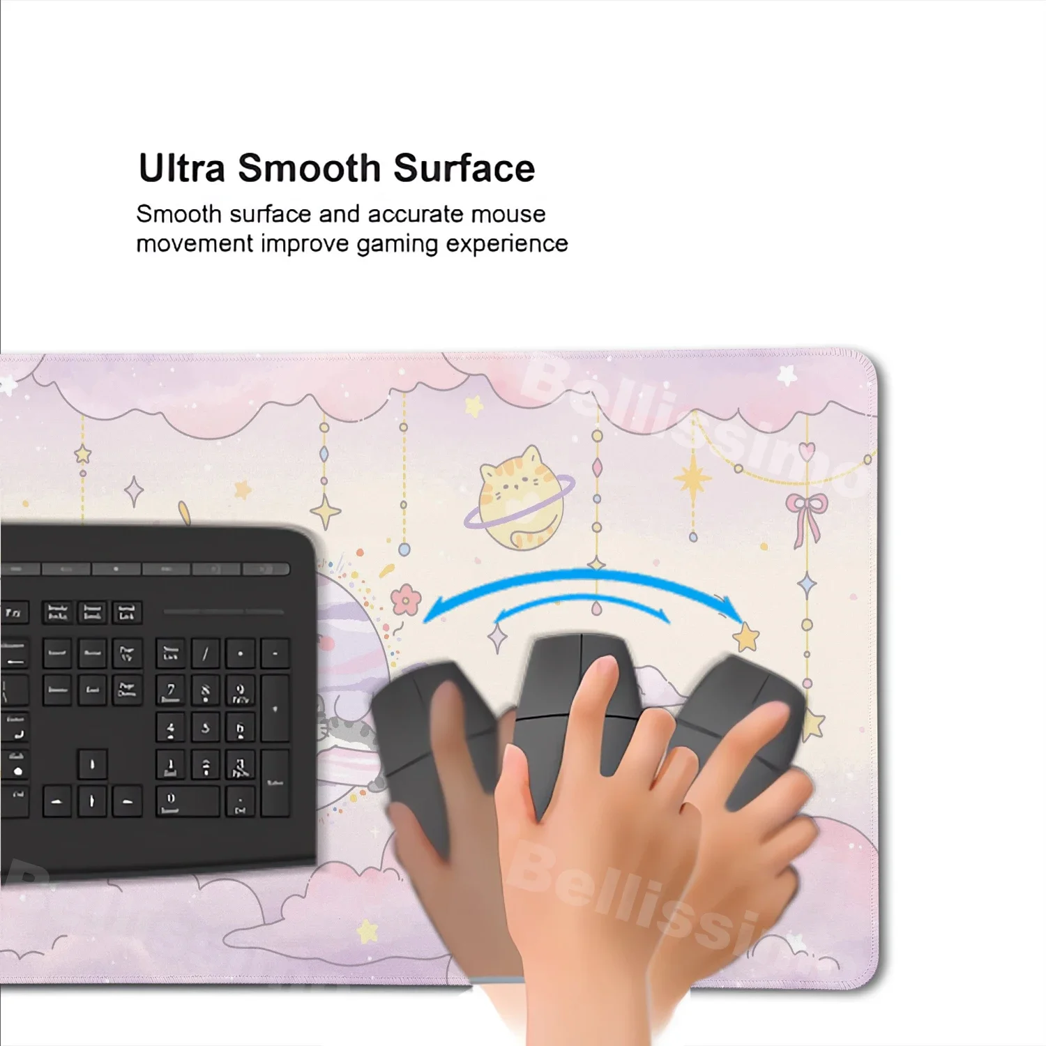 لطيف القط كبير الألعاب لوحة المفاتيح ماوس الوسادة HD ألعاب الكمبيوتر اللوحي ماوس الوسادة XL النجوم سحابة ماوس XXL 900x400 اللعب الفئران الحصير