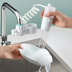 Automatic dishwashing liquid shower artifact brush pan artifact faucet extender rotating nozzle kitchen accessories