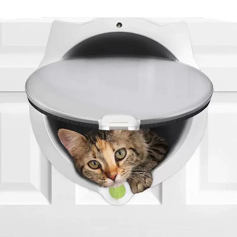 Pet House Cat with Cute and Compact Door Opening That Can Control the Direction of Entry Exit