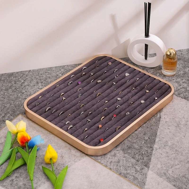 Rings Storage Insert Convenient Jewelry Drawer Storage Tray Sponge Cushion Rings Display Stand Holder Jewelry Display Container