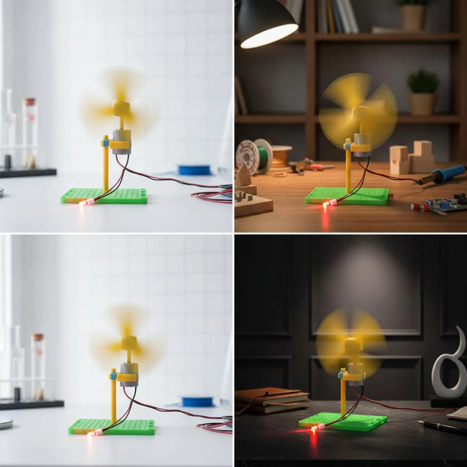 Vertical Shaft Wind Generator Kit Small DIY Educational Power Turbine Project for Classroom and Hobby Use - view 4