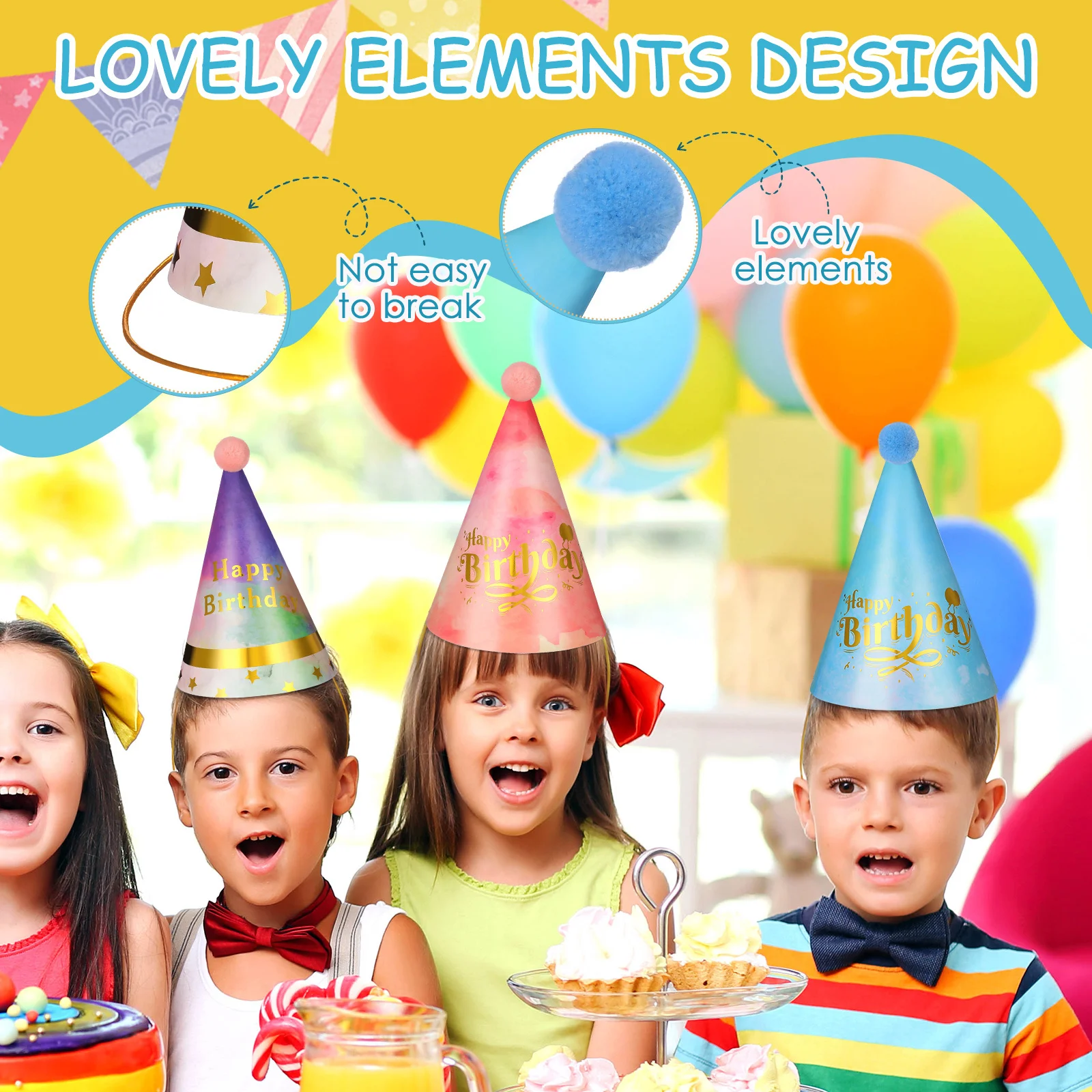 8 قطع من القبعات المخروطية لحفلات أعياد الميلاد، جودة ممتازة، آمنة للاستخدام في فترة طويلة، قبعات حفلات أعياد الميلاد