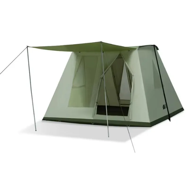 Hot Sale Outdoor Flexible Bow Luxury Tent High Quality 3-4 People Rainproof Camping Tent New 2-layer Tent