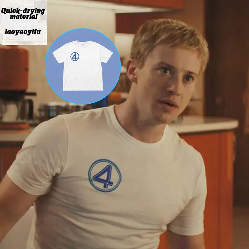 Unisex Shirt Fantastic 4 First Four Steps  Logo Shirt T-shirt Johnny Storm Human Torch Cotton Tops Fantastic 4 Tee Fans Gift