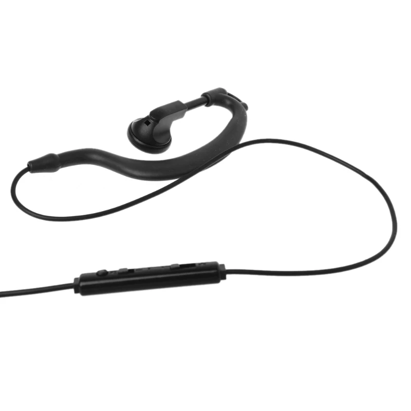 3.5mm Single In-Ear Headset Only Mono Headphone With Mic For phone