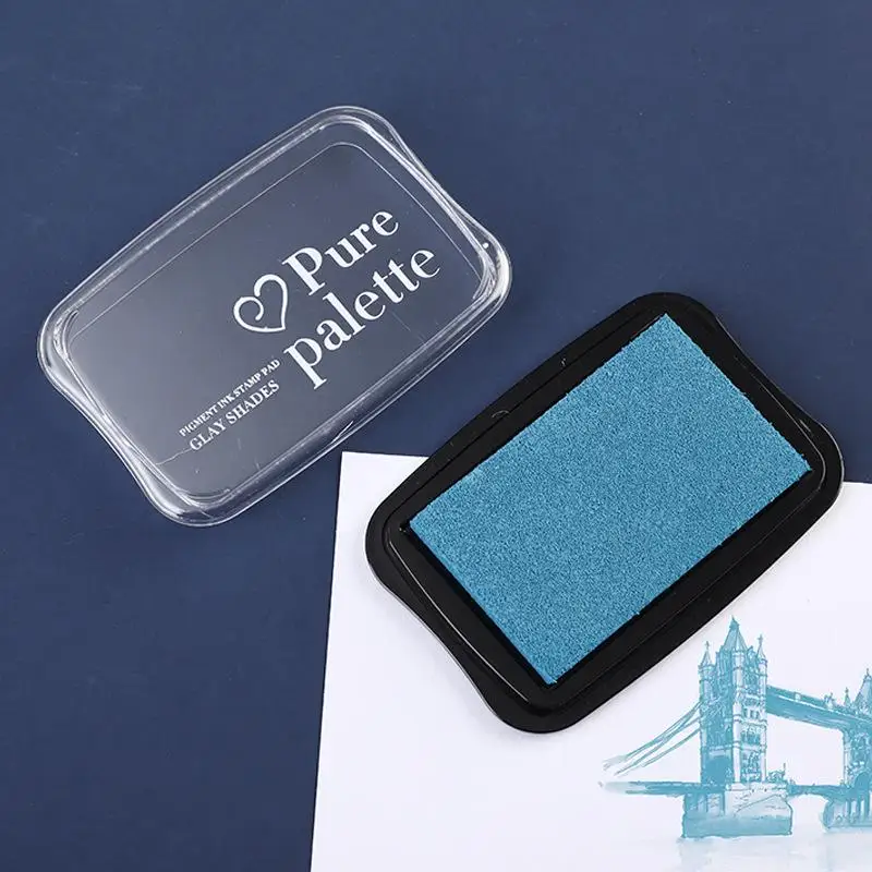 1 Pc Simple Solid Color Stamp Ink Pad, Stationery Stamp Accessory, Special Pad for Journal & Card Stamping image 4
