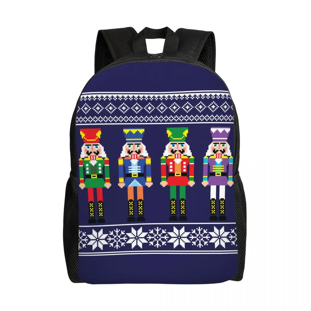 Nutcracker Travel Backpack Women Men School Laptop Bookbag Christmas Nutcrackers Toy Soldier College Student Daypack Bags