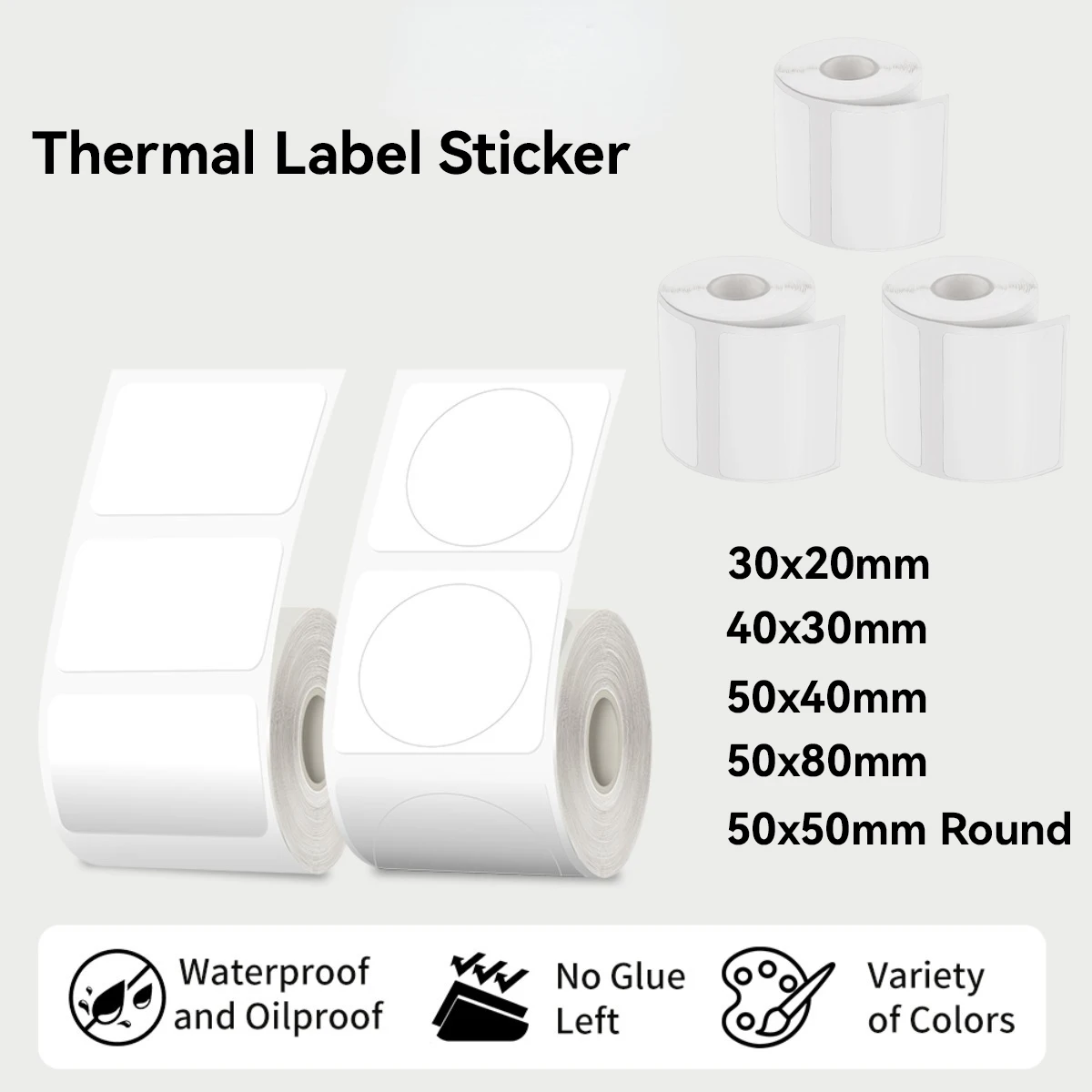 Thermal Sticker paper Thermal paper Label Maker Paper Label for Small Business Multi-Purpose for M110 M221 M200 M220 Printer