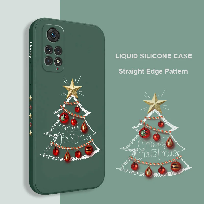 Christmas Motifs Phone Case For Xiaomi Redmi Note 13 12 12S 11 11S 10 10A 10T 10S 9T 9 8 7 Pro Plus 10C 9A 9C 9T 4G 5G Cover