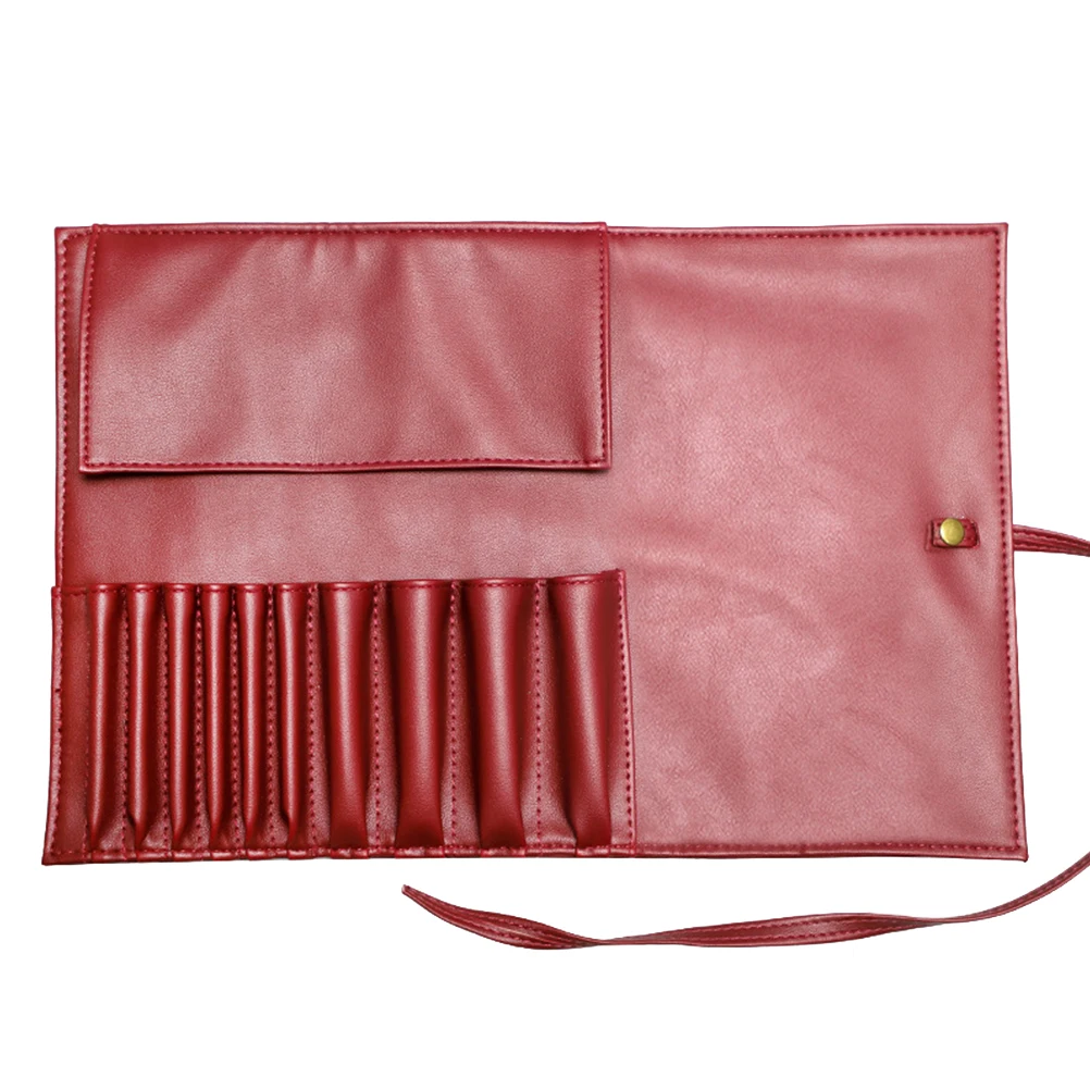 

10 Pockets Cosmetics Makeup Brush Storage Bag Organizer Tool Compartments Pouch