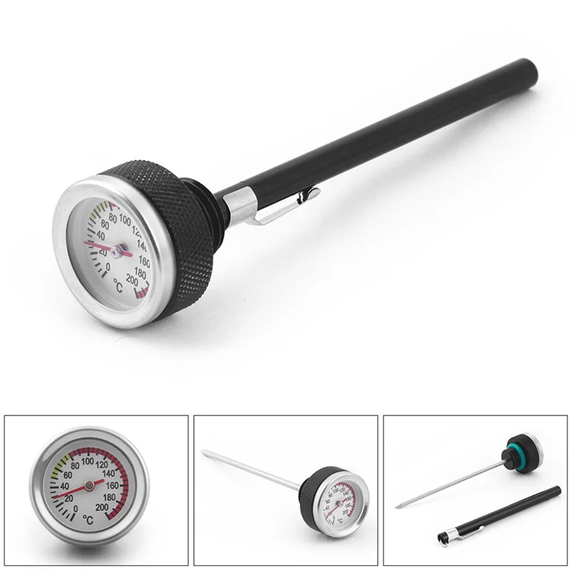 

Motorcycle M20 X 2.5 Fuel Tank Caps Combined With 35MM Oil Temperature Gauge 0-200℃ Pointer Thermometer Cap Cover