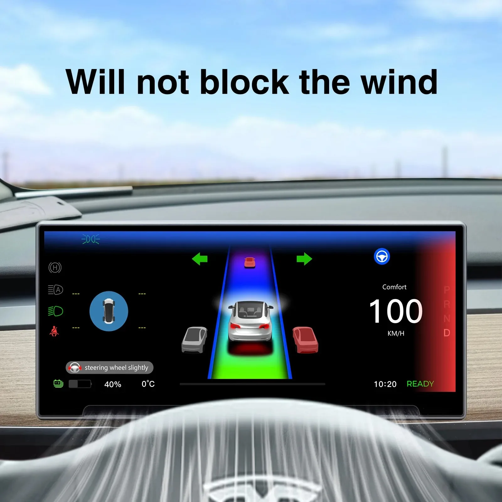 Pantalla frontal para Tesla Model Y 2017-2025 Juniper Model 3 2021-2025 Highland Carplay velocímetro y pantalla del tablero de la cámara
