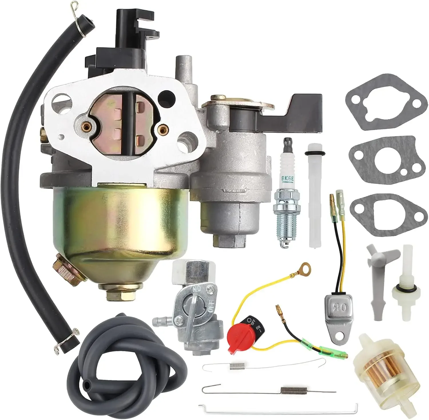 GX200 Carburetor GX160 GX200 GX160 GX120 5.5HP 6.5HP Engine WP30X Water Pump Pressure Washer Fuel Filter Spark Plug Tune Up Kit