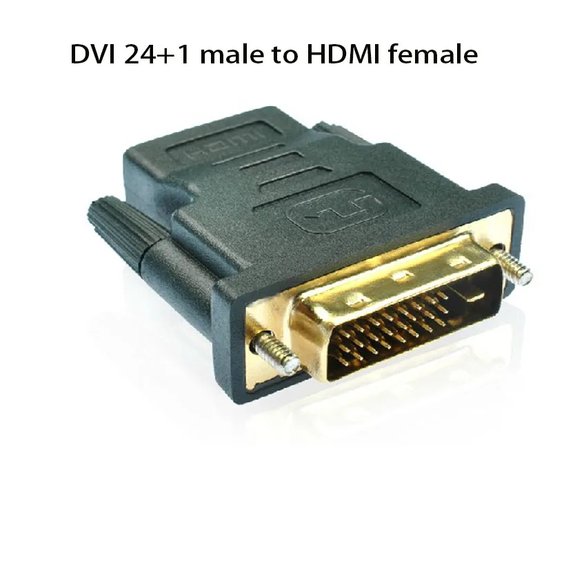 New DVI to HDMI Adapter Compatible Adapter HDMI to DVI Adapter DVI Male to HDMI female 24+5 Two-way Transmission HD TV Projector