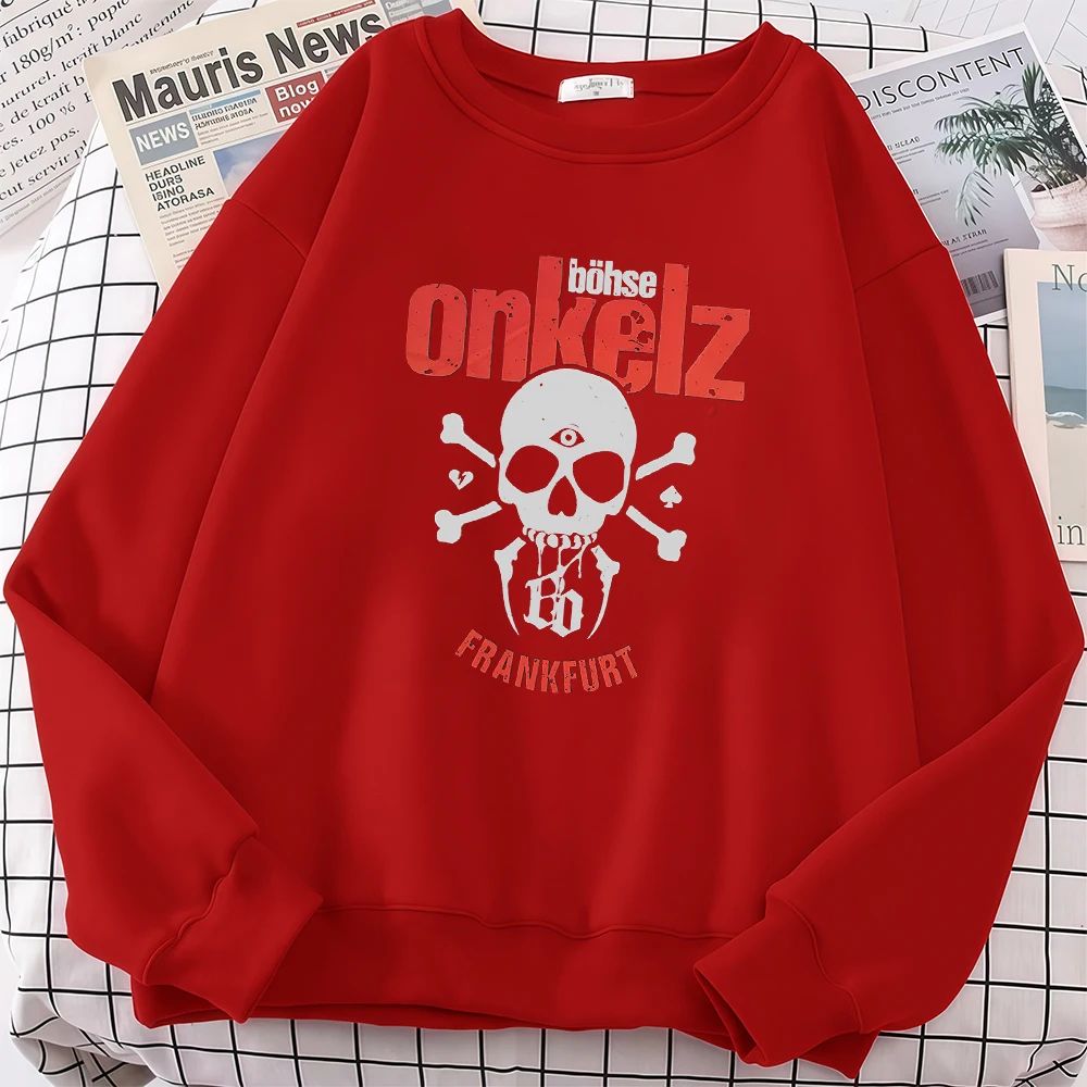 Bluzy z nadrukiem Thanks for Nothing, zespół heavy metalowy Bohse Onkelz, damskie i męskie bluzy streetwear, bluzy typu pullover, dresy Harajuku 2026