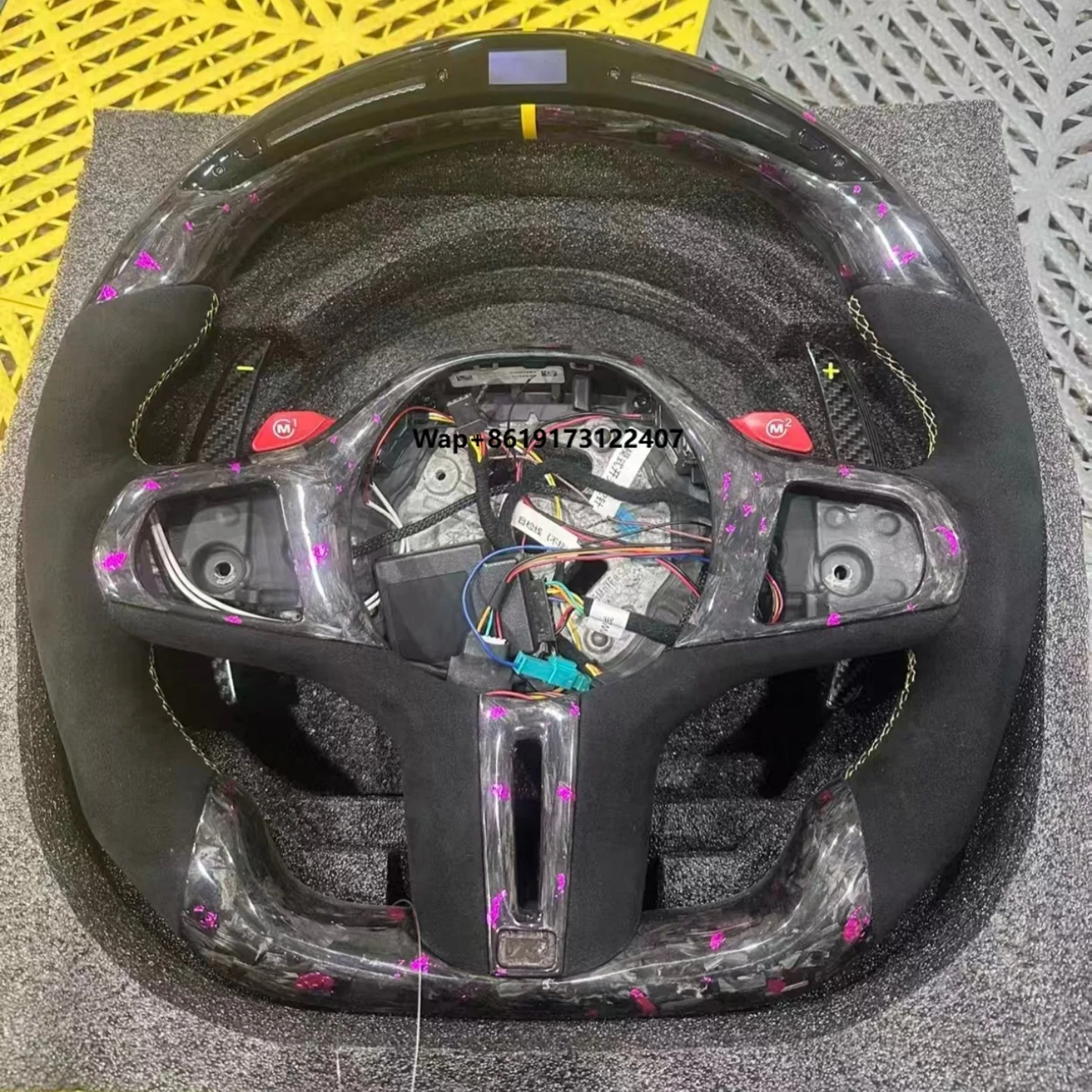 

LED Steering Wheel for G20 G30 G20 G80 G21 G22 G31 G32 G11 M3 M4 M5 330i 330e 340i 440i Forged Carbon Fiber Steering Wheel