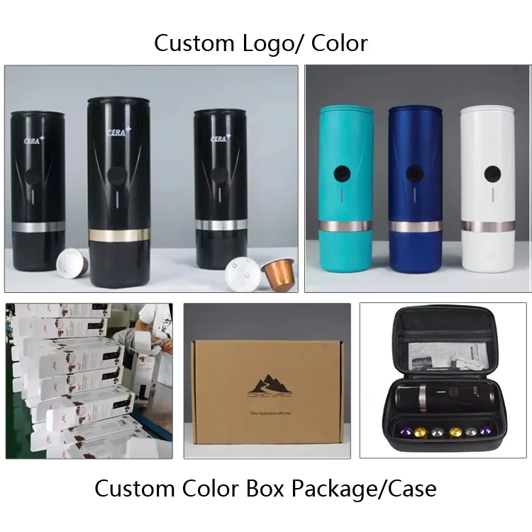 ماكينة الاسبريسو الشركة المصنعة بسعر الجملة PCM03 ماكينة صنع القهوة الكهربائية الصغيرة المحمولة للسفر USB أوتوماتيكية بالكامل في المخزون