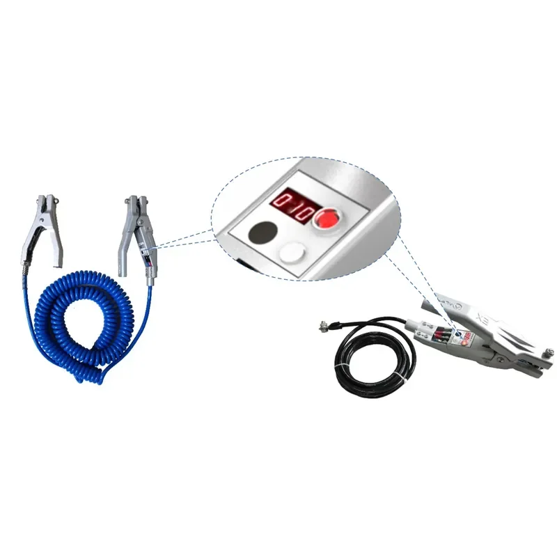 Static Grounding Clamp with Visible and Audible Alarm