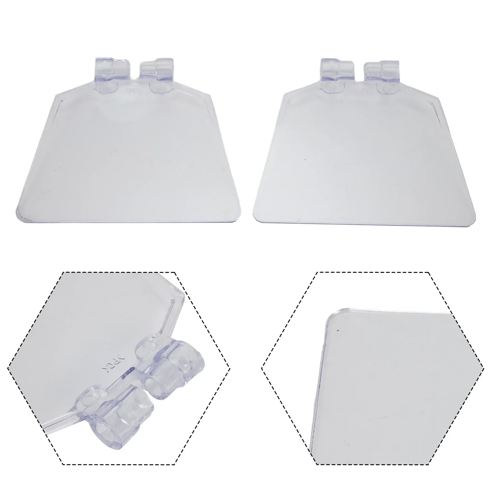 Transparent Safety Shields For Bench Grinder, 2pcs Eye Protection Guards, Power Tools Accessories, Suitable For 125 Grinders