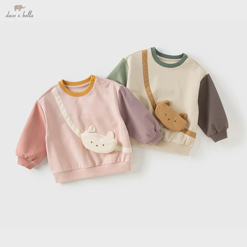 Dave Bella Autumn Children's Hoodie Boys Girls' Sweatshit Top Casual Sweet Cute Baby Long Sleeves Clothes Outdoor DB3253243
