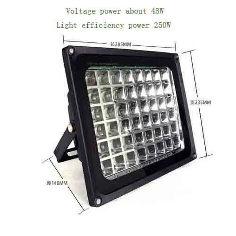 UV Curing Floodlight/Spotlight LED Resin Curing Lamp 250W 395/ 365/ 405nm UV Resin Fast Curing for SLA DLP 3D Printer