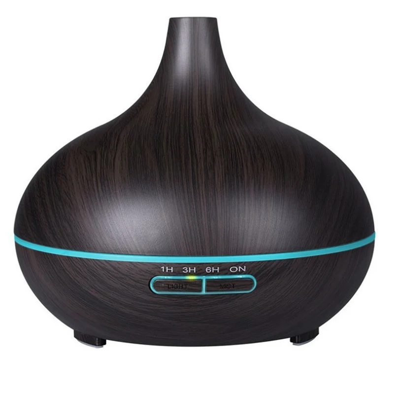 550ML Electric Aroma Diffuser Essential Oil Diffuser Air Humidifier Ultrasonic Remote Control Color LED Lamp Mist Maker Car Home