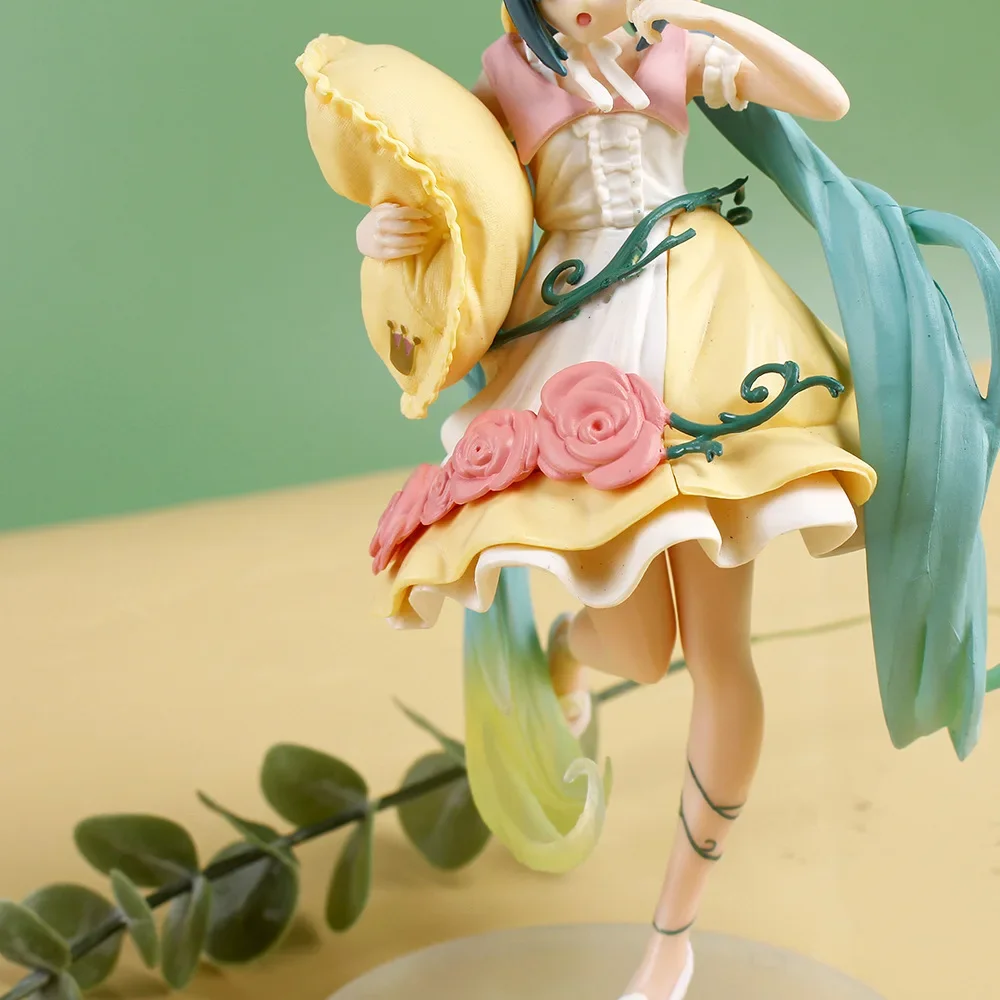Hatsune miku anime figura espelho de fadas bela adormecida figuras periféricas ornamento do carro modelo decoração brinquedos presentes aniversário do miúdo