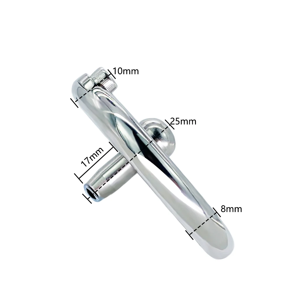 FRKO Flat Inverted Sissy Male Chastity Cage Urethra Catheter Penis Plug Screw Lock Cock Ring Fetish BDSM Sex Toys For Men 정조대 - view 6