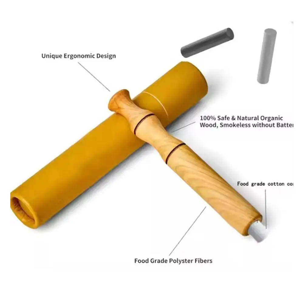 1pcs Aromatic Smoking Cessation Stick Auxiliary Rod Oil Diffuser Replaceable Cotton Core Simulated Cigarettes Relieve Addiction