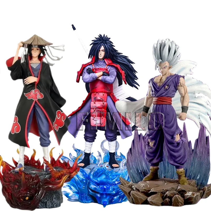 Anime Naruto Shippuuden Figurine Gohan Madara Uchiha Action Figure Kyuubi Susanoo Statue Decoration PVC Collectible Model Toys