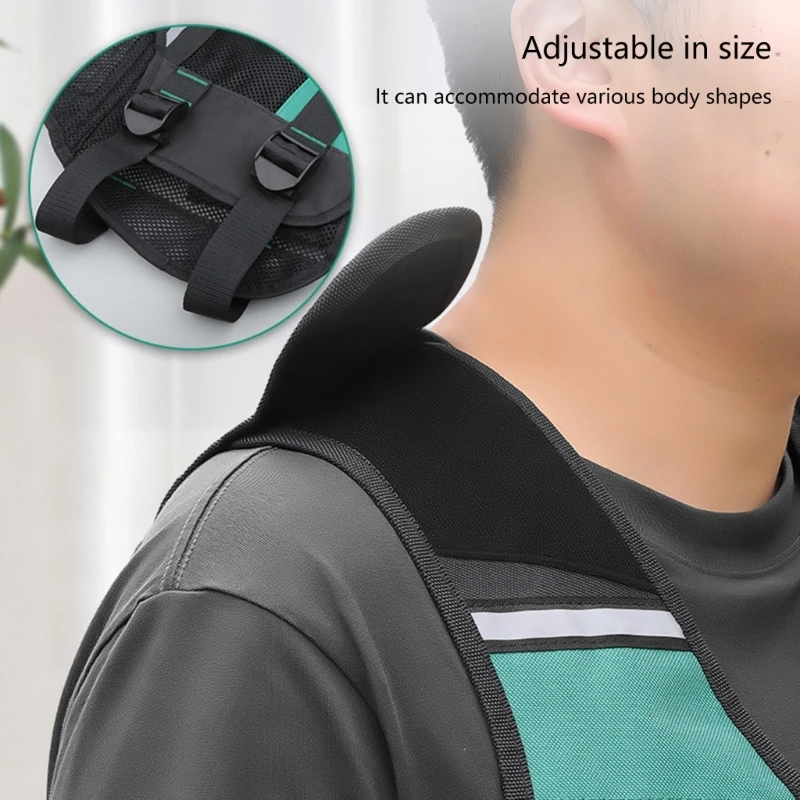 Multi pocket Men's Workwear Vest For Construction With High Visibility Features