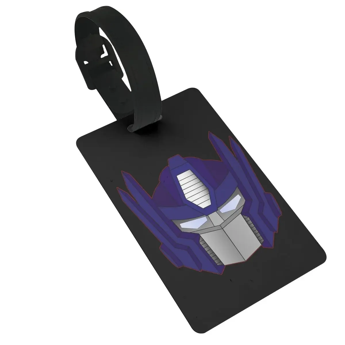 

Optimus Prime Luggage Tags Suitcase Accessories Travel PVC Cute Baggage Boarding Tag Portable Label Holder ID Name Address