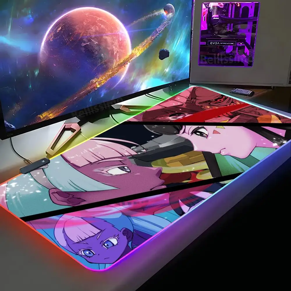 

Коврик для мыши Zutomayo Darken XXL RGB, игровой коврик для мыши HD Gamer, большие коврики для мыши со светодиодной подсветкой, ковер для ПК с подсветкой