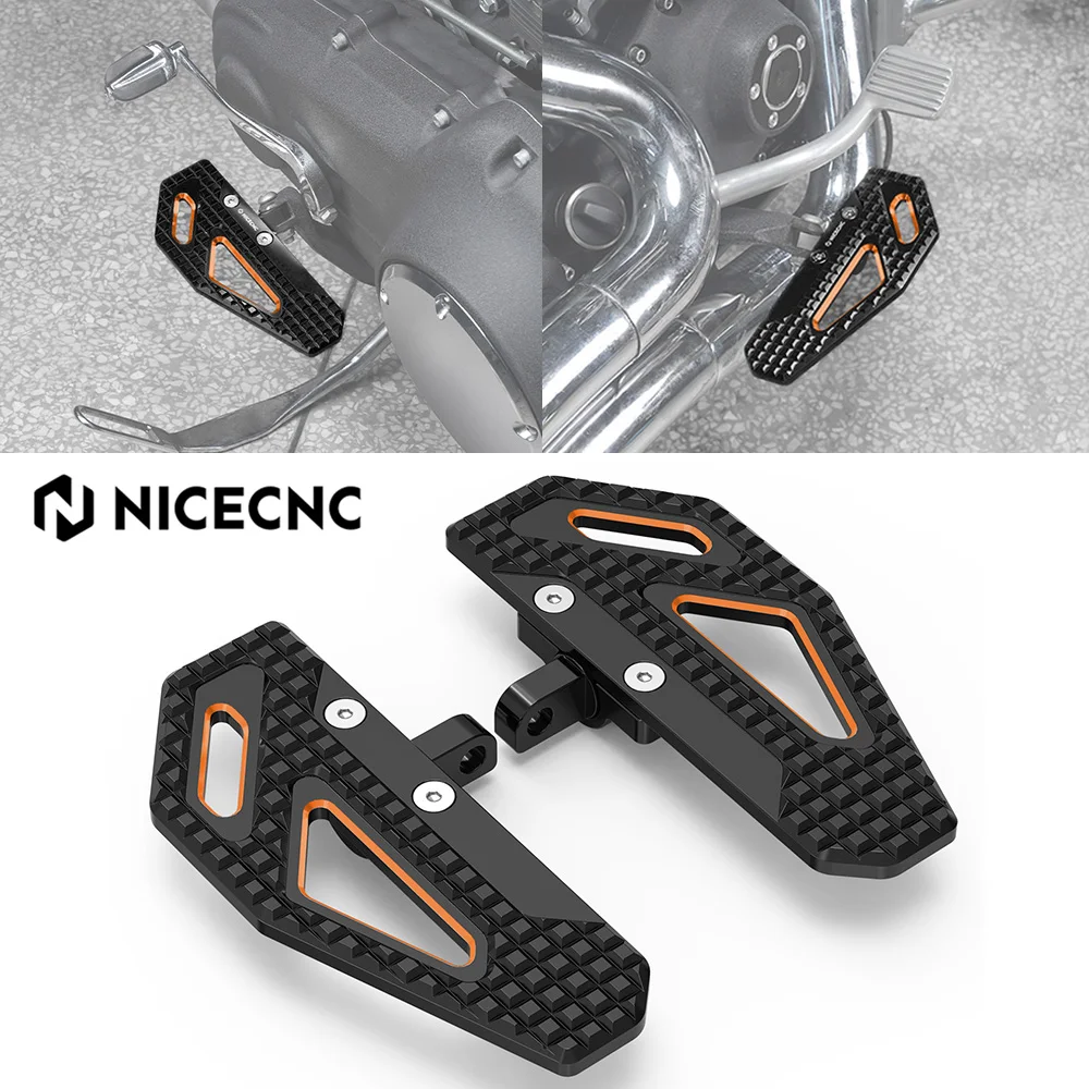 

NICECNC Rider Footpeg Footrest For Harley Dyna Super Glide Custom 2006-2013 Street Bob Fat Bob Low Rider Wide Glide 1999-2017