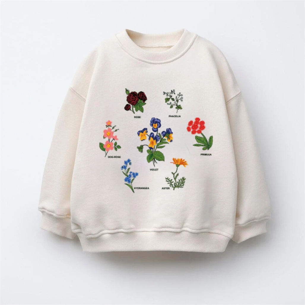 Langarm-Pullover für Babys und Kleinkinder mit Rundhalsausschnitt, Einfarbige Sweatshirts, Vielseitige Oberteile, Frühjahr-Herbst-Kollektion 2026 – Detail 3