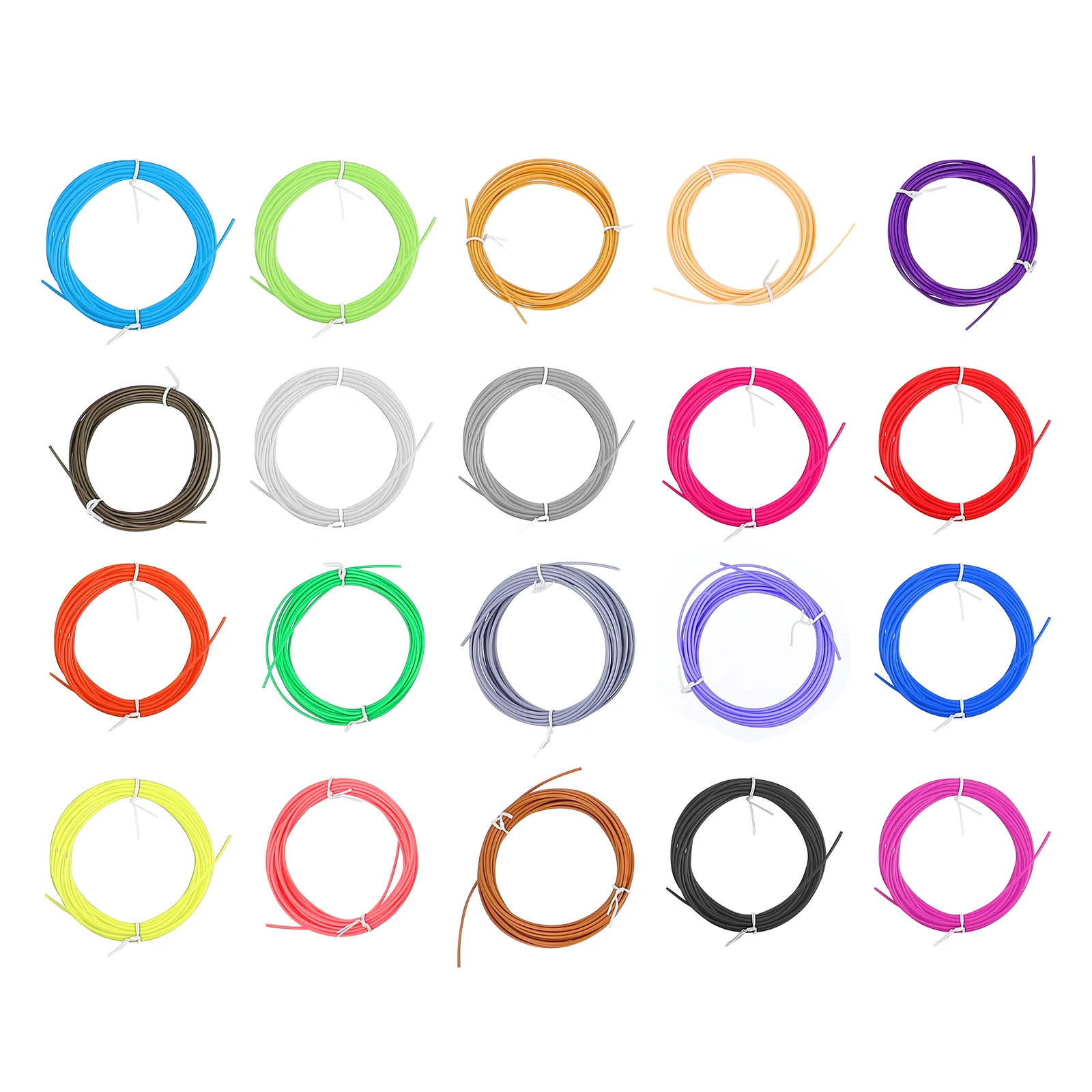 

20 Pcs Printing Pen Refills 1.75mm Glossy Compatibility Smooth Extrusion Printing Supplies 3D Printer