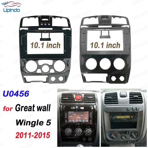 Marco de Panel para Great wall Wingle 5, Kit de montaje para salpicadero, 2 Din, 10,1 pulgadas, Radio Fascia, DVD, GPS, MP5, 2W, 2011-2015