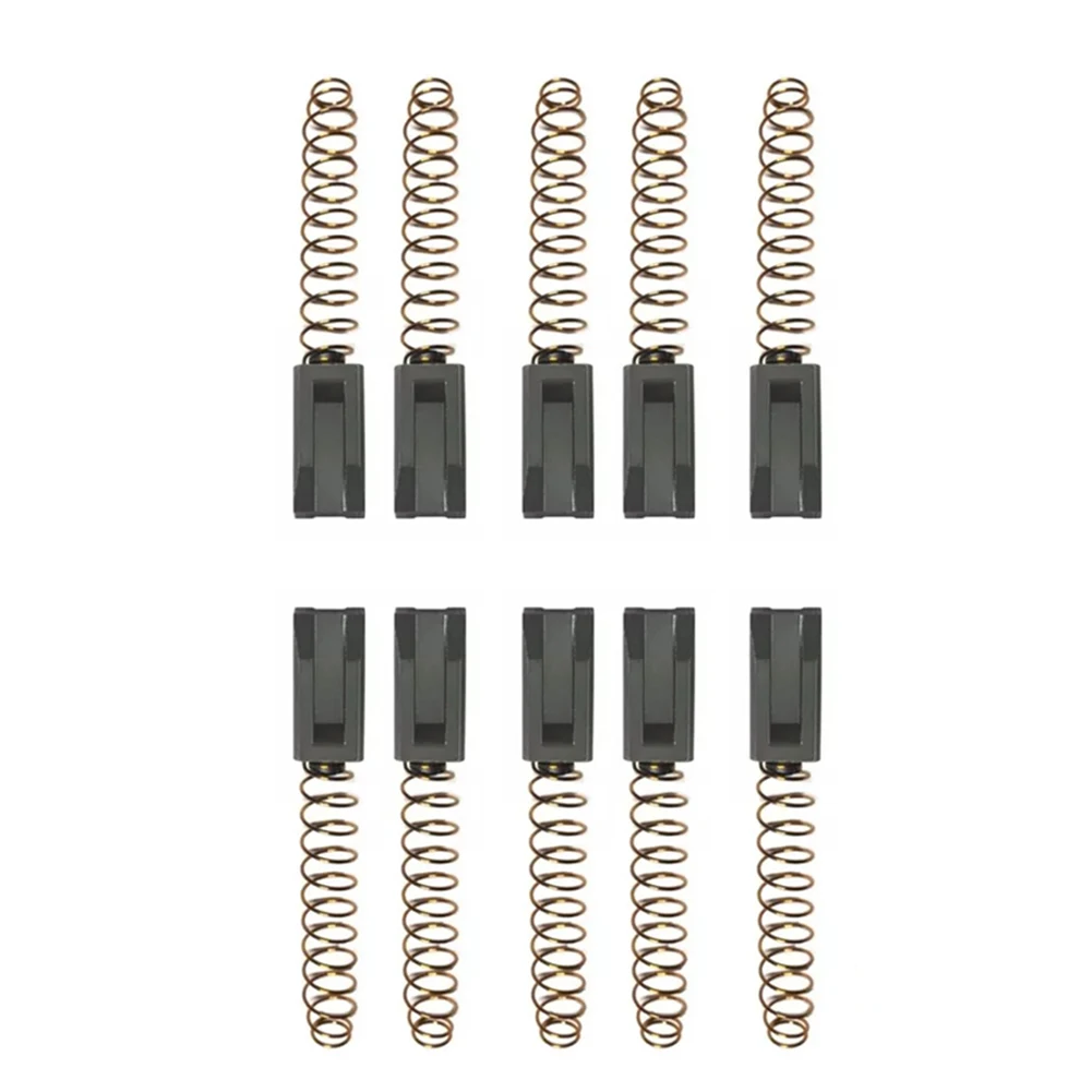 Power Tool Components Carbon Brush 10 Pcs Black Brush Springs Commonly Replaced Poorly Running Motor Wire Leads