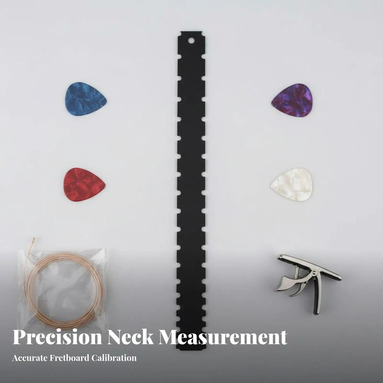 Guitar Neck Notched Straight Border Long-Lasting Guitar Neck Relief Tool