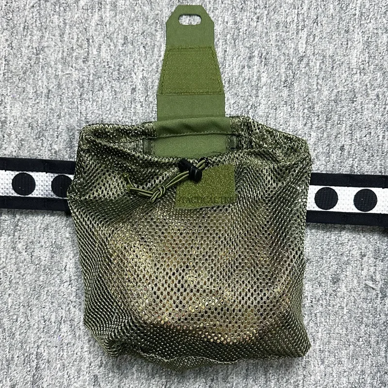 Taktische Folding Dump Pouch Kordelzug Magazin Utility Pouch Mesh Taille Tasche Roll Up Faltbare Recovery Tool Pack EDC Lagerung Tasche – Detail 15