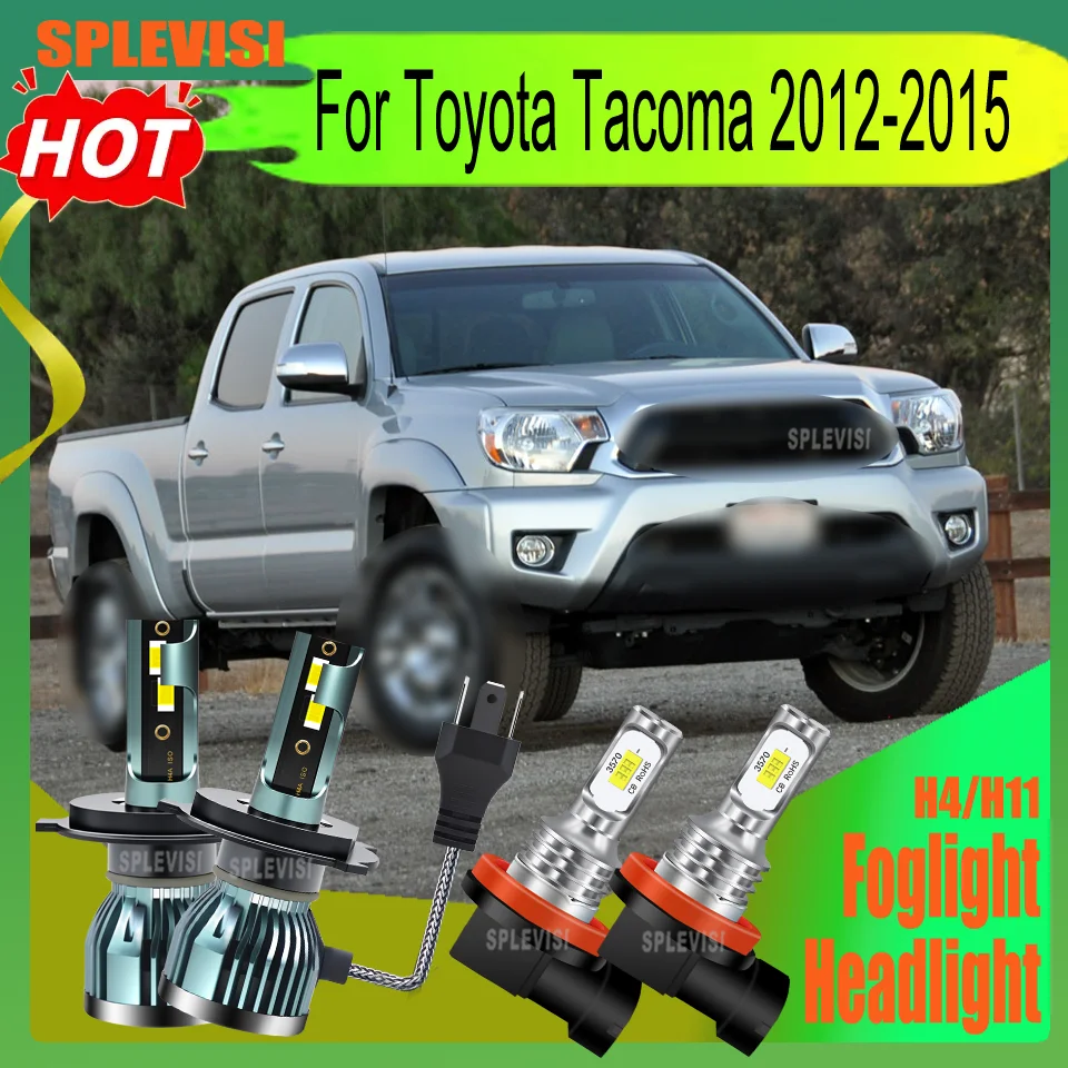 

LED H4/9003 Headlight H11 Foglamp Ideal for Safe Night Trips Plug and Play 5 year warranty For Toyota Tacoma 2012 2013 2014 2015