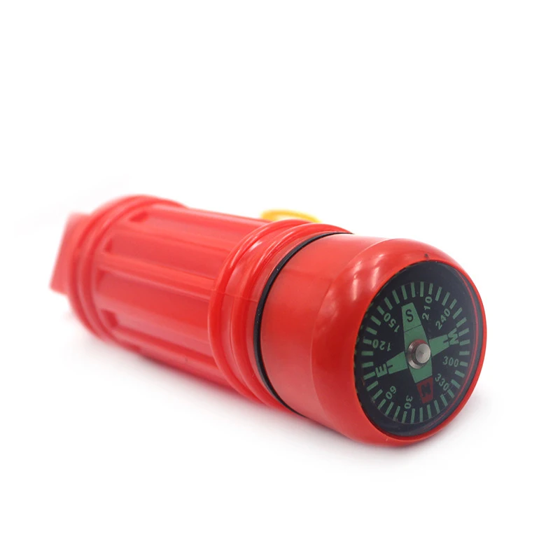 5-in-1 Outdoor Camping Multifunktions-Rettungskompass Überlebenspfeife für Notfallsituationen